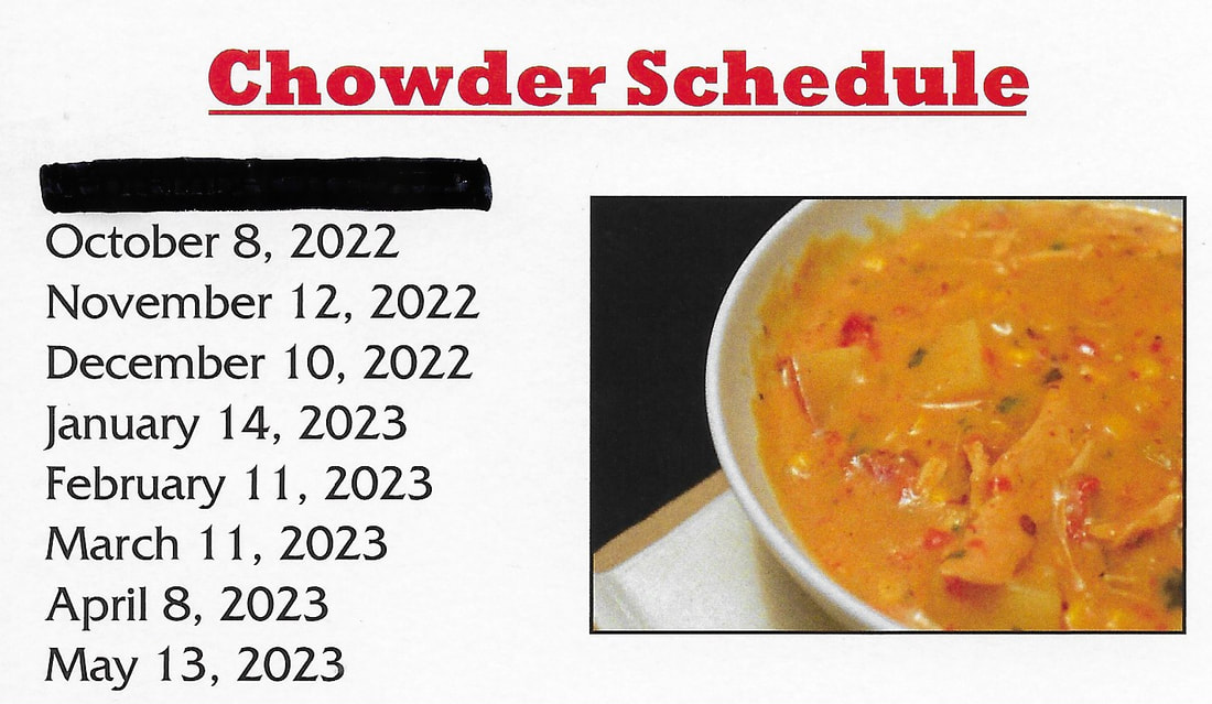 Chowder Dates TO GRATWICK HOSE FIRE CO. 6